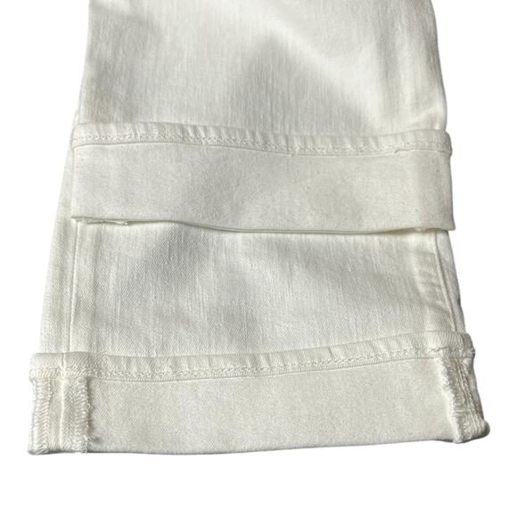 NWT NYDJ Marilyn Straight Optic White Sz 8 Feminine 90’s Hippie Stretch LiftTuck - Picture 10 of 10